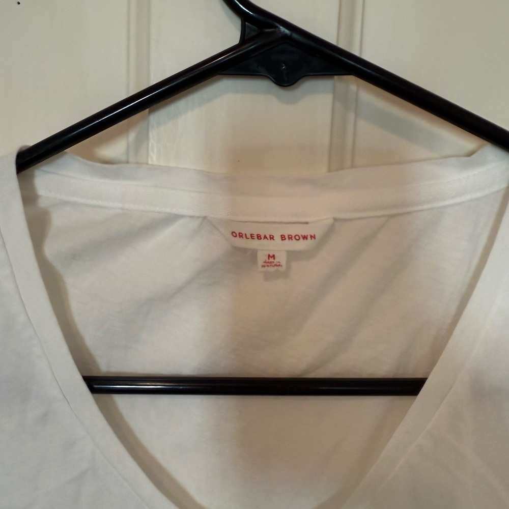 Orlebar Brown Crisp White V-neck Tee